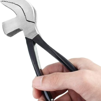 Steel Leathercraft Cobbler Pliers Pincers with Hammer for Shoemaking Leather Craft DIY Working Tool