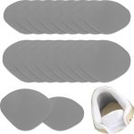 Shoe Heel Repair, 16Pcs Shoe Patches for Holes, Grey Self-Adhesive Shoes Hole Repair Patch Kit Sneaker Holes Patch/Insert Heel Prevention for Sneakers Mesh Shoes Leather Shoes High Heels