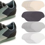 24Pcs Shoe Heel Repair Sneaker Toe Prevention Repair Sneaker Hole Patch Shoe Toe Protector Self-Adhesive for Back of Sports Shoes Leather Shoes High Heels Black White Beige Gray