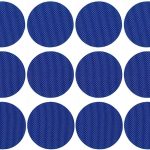 Circle Shape Shoe Hole Prevention Repair Patches/Inserts for 12 Holes (Blue)