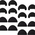 8 Pairs Shoe Toe Protector Shoe Hole Toebox Toeburst Blowout Prevention Repair Self Adhesive Patch Insert Shoes Patches for Holes (Black,7x10/7x11.5cm)