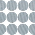 Circle Shape Shoe Hole Prevention Repair Patches/Inserts for 12 Holes (Grey)